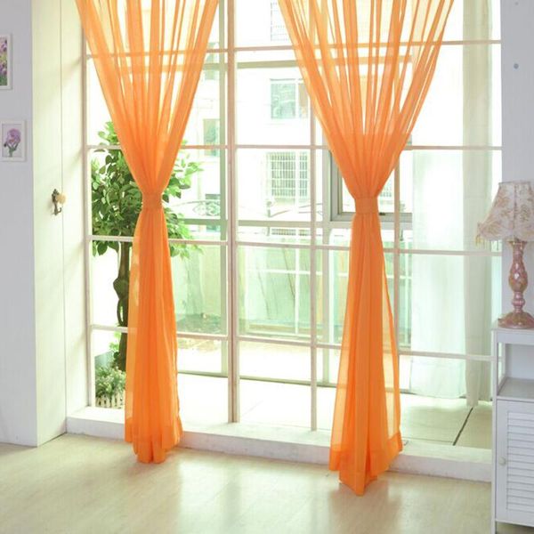 

1pcs modern valances tulle sheer voile window curtain drape panel scarf divider