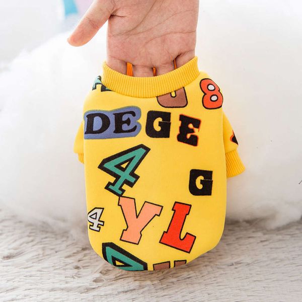 

spring autumn winter sweater cute cartoon two legged small and medium sized dog cat teddy pet cloth
