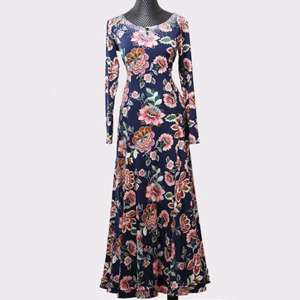 

waltz dress ballroom dance purple standard dance dresses floral ballroom dress women wear woman modern costumes, Black;red