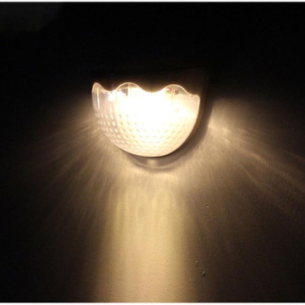 

lamp solar powered fence roof gutter garden yard wall lamp solar 6 led light outdoor fence roof up-stair wall mounted yard