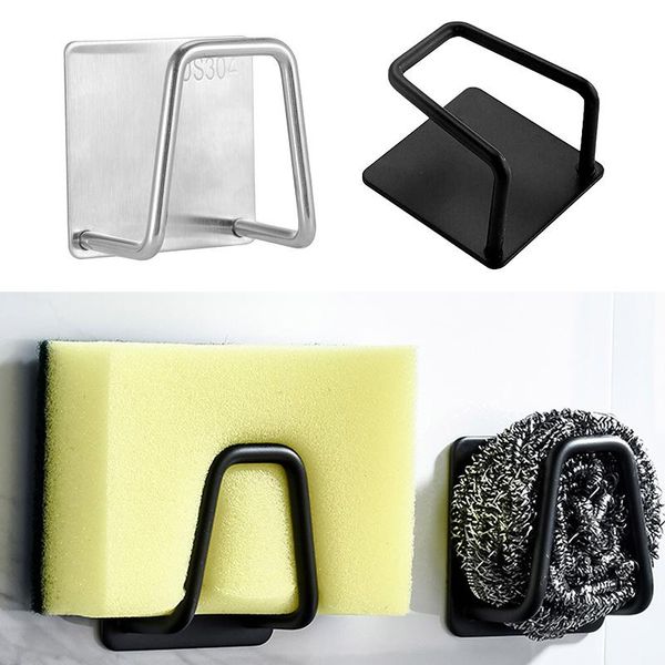 

kitchen storage & organization sink sponge rack drain shelf stainless steel wire ball rag organizer holder