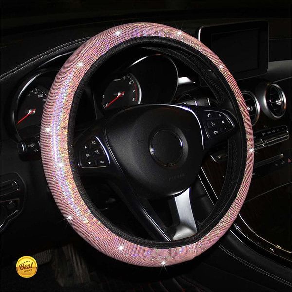 

steering wheel covers car cover auto steering- colorful stamping universal car-styling interior accessories