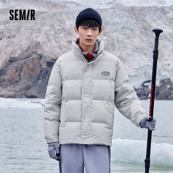 

semir down men's print, warm et, fashion winter, 2021, Black