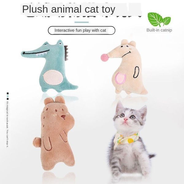 

cat toys plush teaser toy puppet mint grinding pet