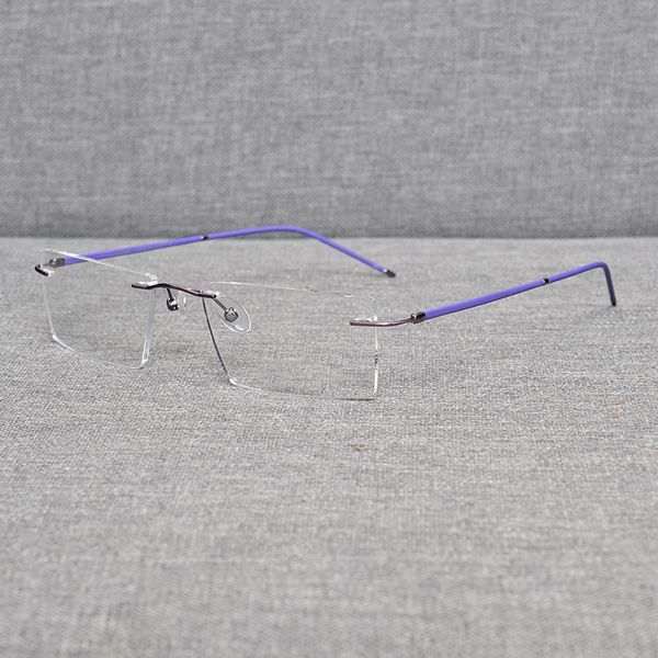 

70% off online store fumi glasses super light simple danshile same frameless myopia frame, White;black