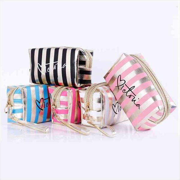 

fashion pu leather cosmetic bag storage women make up pvc pou wash toiletry travel organizer case