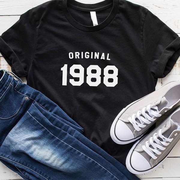 

kroean black vintage tshirt graphic tee women gifts 1988 graphic t-shirts womens clothing 90s harajuku t shirt, White