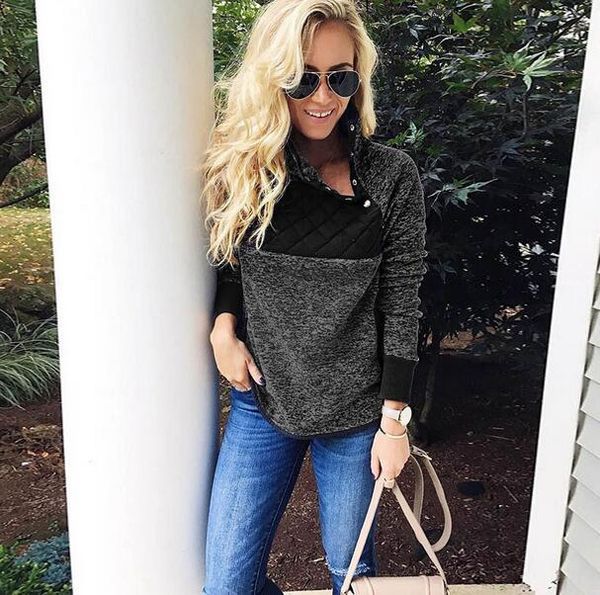 

women's hoodies & sweatshirts fashion women ullover hoodie female patchwork hooded 2021 autumn winter coat warm black white plus size x