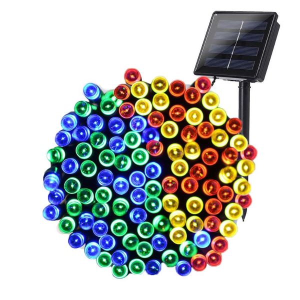 

led string lights solar lamp fairy lights 8 modes with solar panel waterproof for outdoor lighting christmas decoration