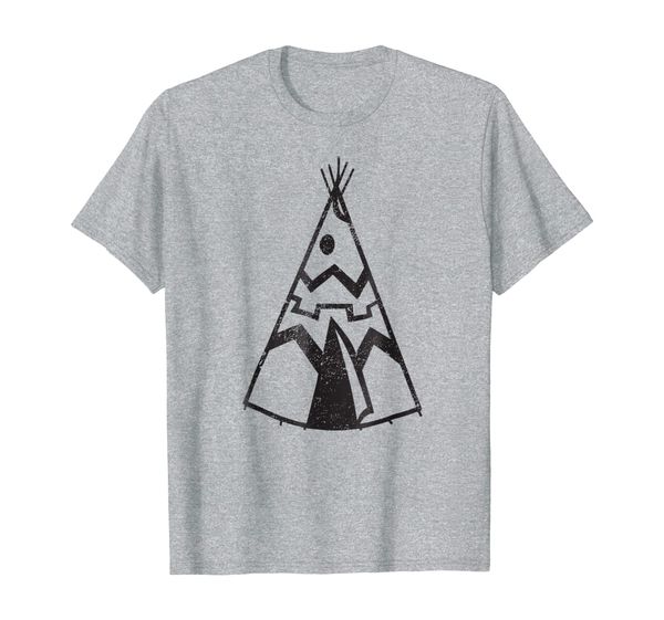 

big texas distressed vintage teepee t-shirt, White;black