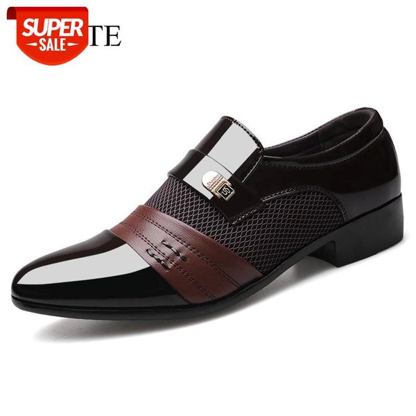 

wotte fashion slip on men leather shoes men oxfords fashion business dress shoes 2020 new classic leather men's #wt5l