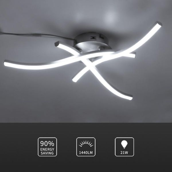 

party decoration trigeminal ceiling lamp wave chandelier novelty modern led bedroom living room kitchen