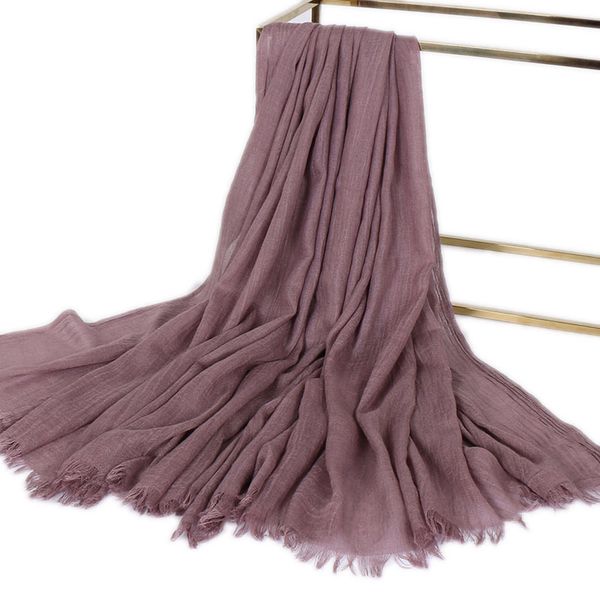 

fashion soft linen cotton scarf shawls muslim large hijab plain wraps headband long scarves 190*100cm 1pc retail, Blue;gray