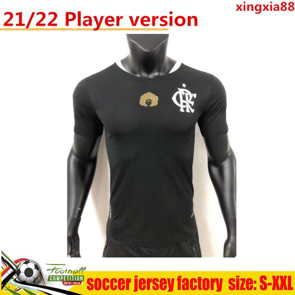 

player version cr 2021 2022 flamengo diego home soccer jersey flamenco camisetas de fÃºtbol gabriel b. 21 22 pedro gerson flamenco football s, Black;yellow