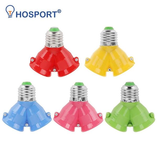 

lamp holders & bases 2 in 1 double e27 socket base bulb extender splitter contact adapter converter plug halogen light holder copper