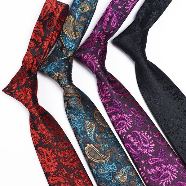 

bow ties 8cm wedding banquet formal dress accessories mens business necktie paisley yarn-dyed jacquard men, Black;gray