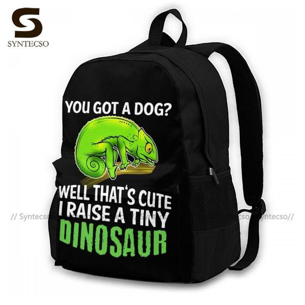 

chameleon backpacks cycling girl print backpack universal polyester bags