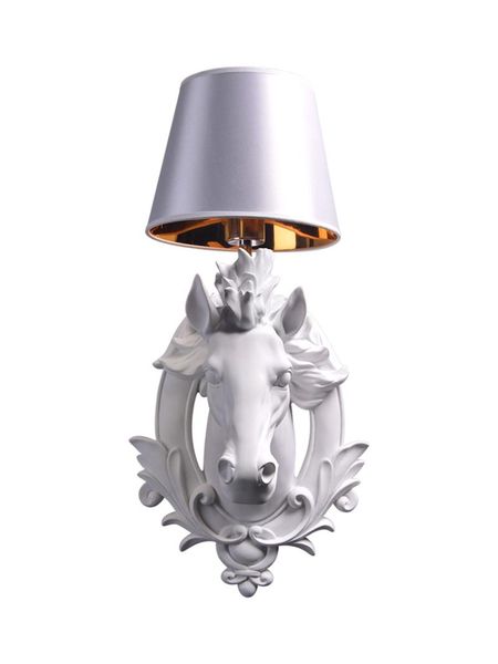 

wall lamp novelty animal head horse lamps nordic european resin decorative living room dining sconces lights lighting