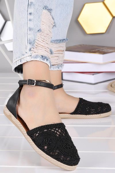 

sandals woggo pnt 345011 skin mesh pattern women shoes, Black
