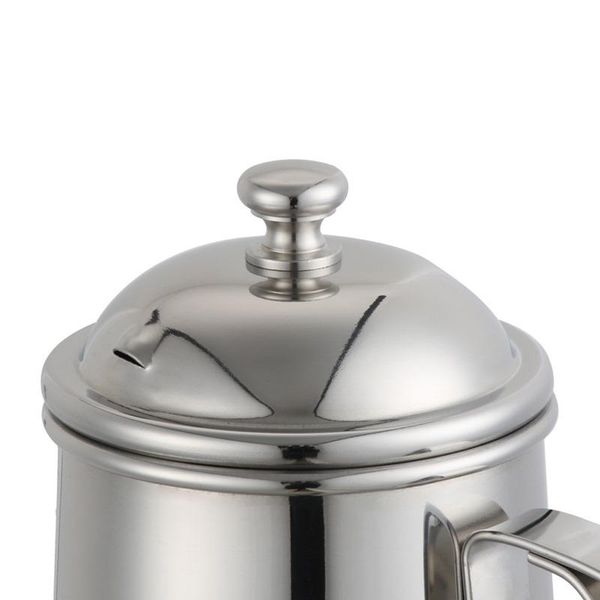 

coffee pots 650ml double steel handle hand-made pot 304 stainless thin mouth