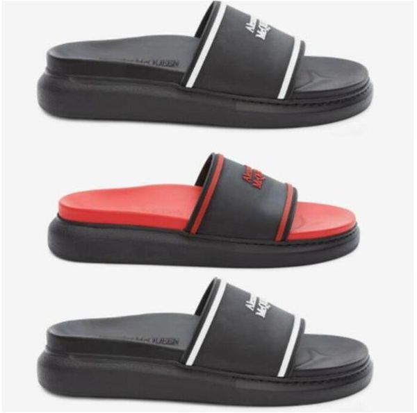 

classic women's casual sandals fashion leather beach slippers ladies luxury shoes female flip-flops sandal woman slipper g9017, Black