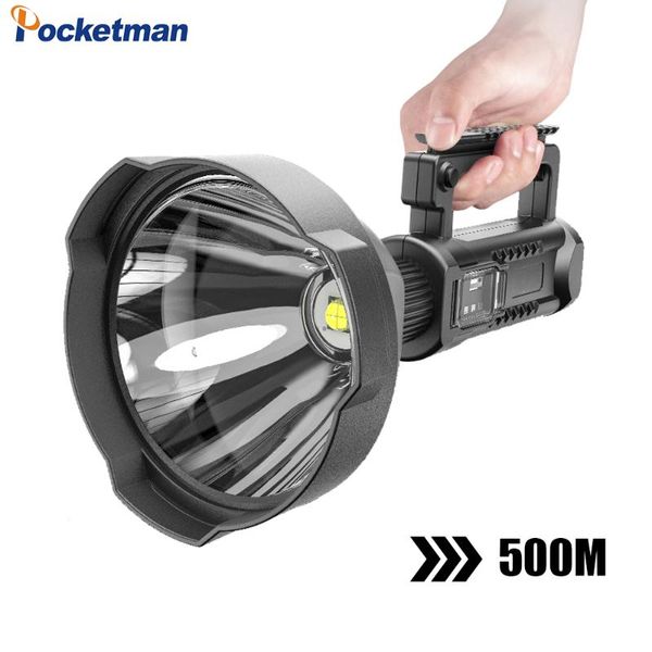 

xhp70.2 led portable torch waterproof spotlight usb rechargeable searchlight with base fishing light lantern xhp50