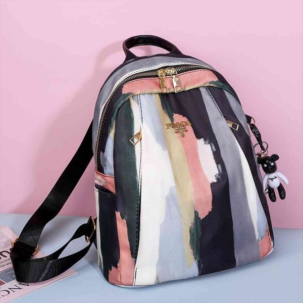 

female korean student backpack tide brand graffiti wild simple backpacks fashionable multifunctional travel mochila feminina