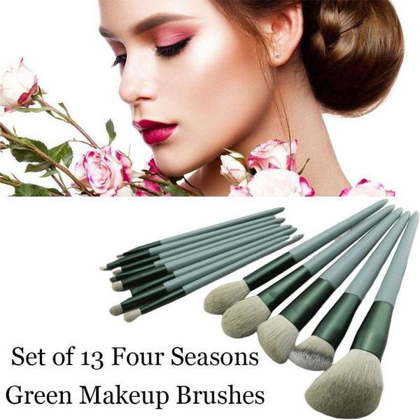 

makeup brushes 13 pc set, concealer brush, blush loose powder eye shadow highlight beauty tool