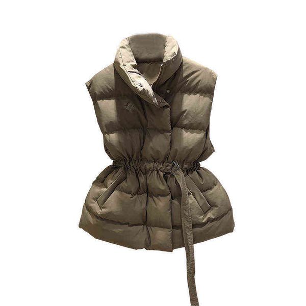

2021 autumn and winter loose light down et vest short camisole korean, Black