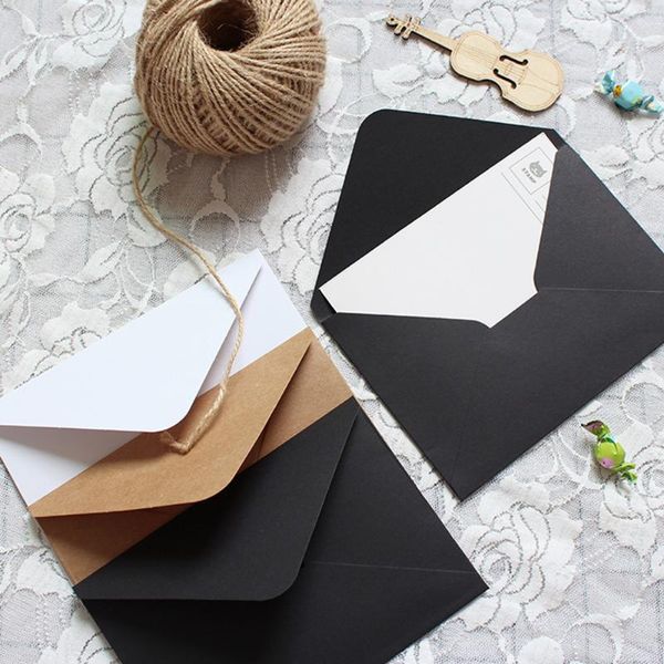 

gift wrap 30pcs classical kraft blank paper envelopes wedding invitation business envelope letter supplies 16*11cm
