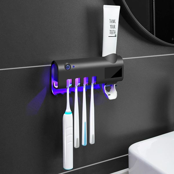 

toothbrush holders uv holder solar energy sterilizer automatic toothpaste dispenser squeezers household bathroom accessories