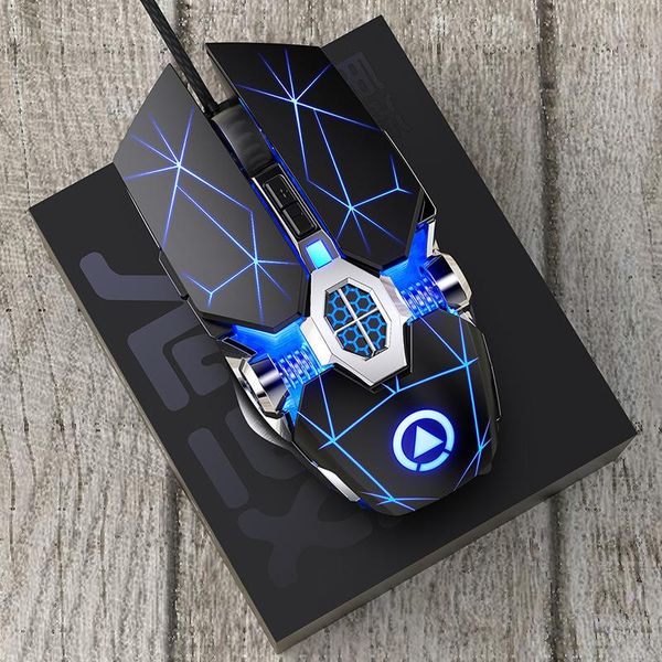 

mice gaming mechanical mouse wired mute usb 2400dpi computer led backlit can be turned off ergonomic noiseless mause gamer
