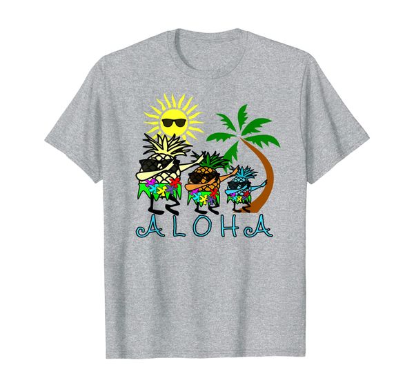 

hawaii aloha shirt dabbing pineapple t shirt hawaii beach, White;black