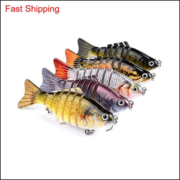 

fishing lures wobblers swimbait crankbait hard bait isca artificial fishing tackle lifelike lure 7 segment 10cm 15.5g rulua ogwb8