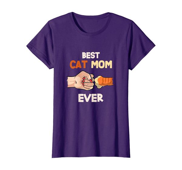 

cat mom ever shirt paw fist bump cat mommy t-shirt, White;black
