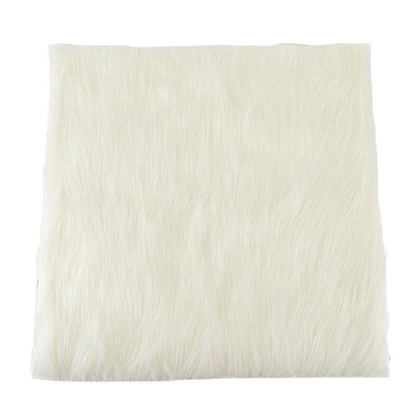 

carpets 15.7inch luxurious square genuine sheepskin leather with long plush wool fur chair car seat cover cushion pad area rug(natural w