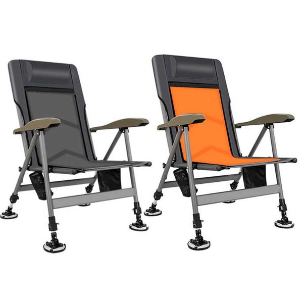 

fishing accessories chair beach outdoor foldable recliner four-leg adjustable portable comfortable design