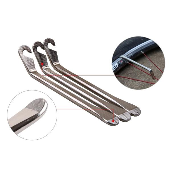

tools 25# 3pcs steel curved tyre tire lever repair bicycle hand bike tool