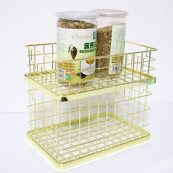 

storage baskets golden gift fruit basket deskclutter sorting wire woven box organizer kitchen items