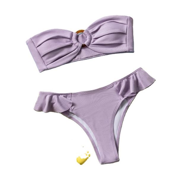 

women's swimwear 2 piece selling purple bikini girl thong swimming suit for women, White;black
