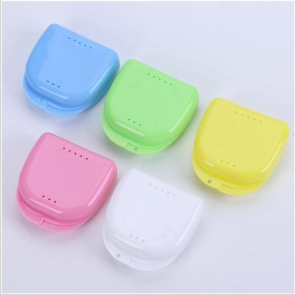 

storage bottles & jars 1pcs dentures cleaner denture bath box case dental false teeth appliance container boxes h0007