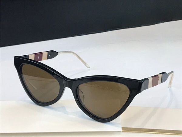 

0597 popular sunglasses for women cat eye plank full frame fashion adumbral sunglasses uv protection lens goggle come with box, White;black