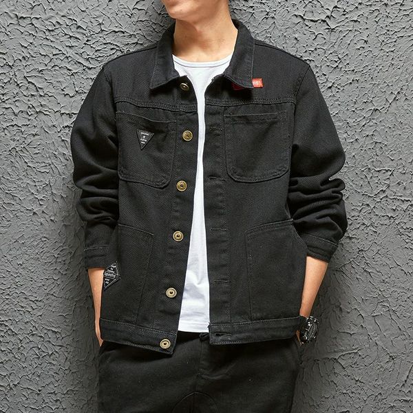 Männer Jeans 2021 Teenager Herbst Winter Casual Japanische Denim Jacke Lose Trend Junge Studenten Plus Größe Männer