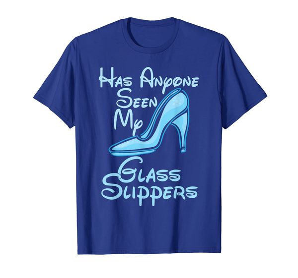 

has anyone seen my glass slippers tshirt funny gift, White;black