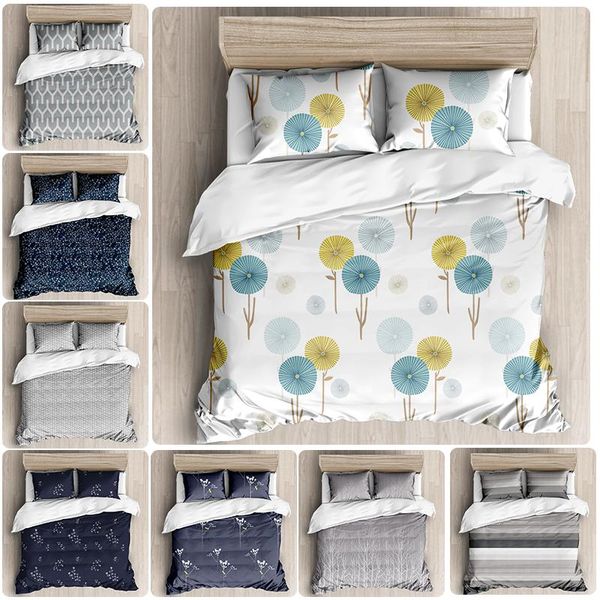 

bedding sets ins simple small fresh style set printed duvet double bed large