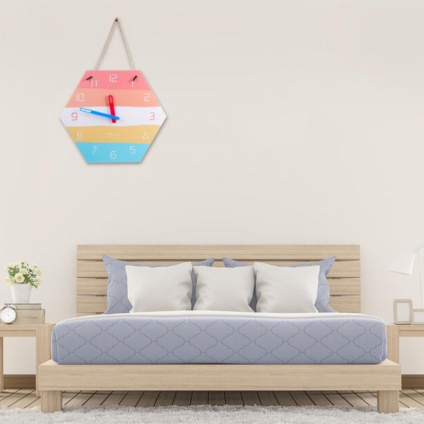 

wall clocks 1pc hexagon shape nordic style clock creative mute acrylic hanging