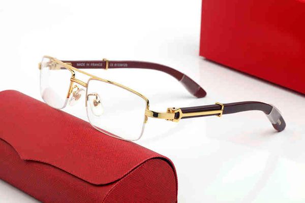 

vintage natural wood square clear glasses men women half rimless eyeglasses frame for men reading optical oculos glasses us up 60% off, White;black