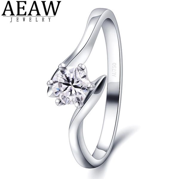 

cluster rings pure 10k white gold sparkling classic 6 prong-set natural real diamond ring 0.3ct for women anniversary trendy fine jewelry, Golden;silver