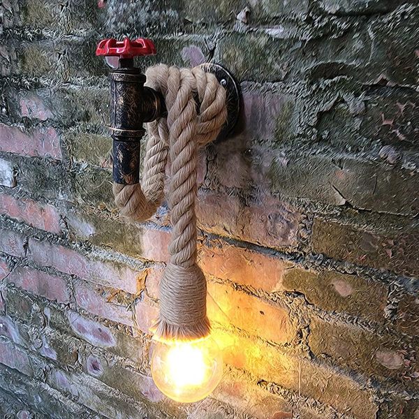 

wall lamps modern retro rope lamp water pipe led industrial light decorative lights lamparas pared vanity