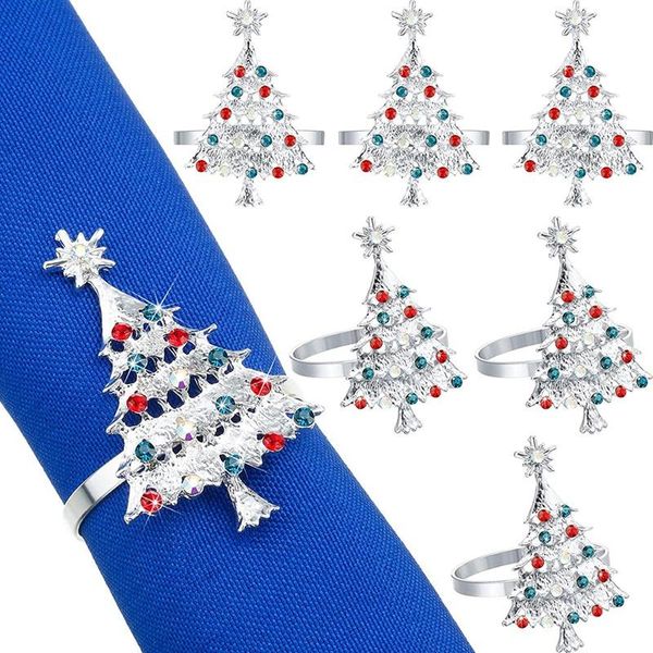 

napkin rings christmas tree xmas holder for wedding thanksgiving dinner decoration